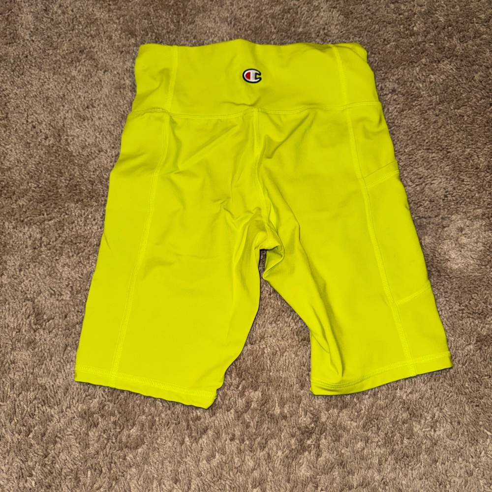 Champion Neon Green Athletic Shorts